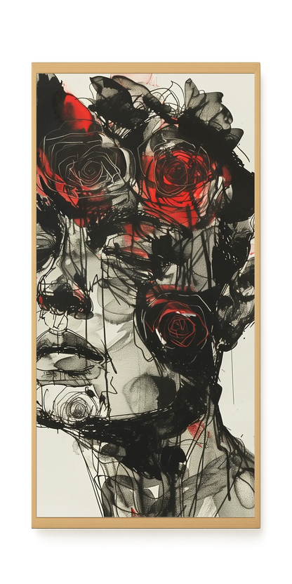 Dark Florals Canvas Print