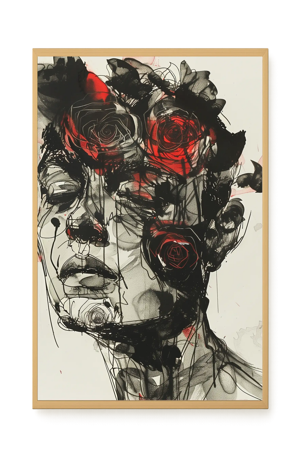 Dark Florals Canvas Print