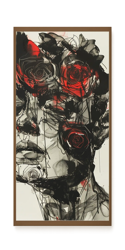 Dark Florals Canvas Print