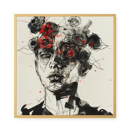 Interwoven Face Canvas Wall Art