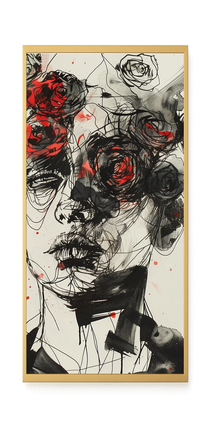 Interwoven Face Canvas Wall Art