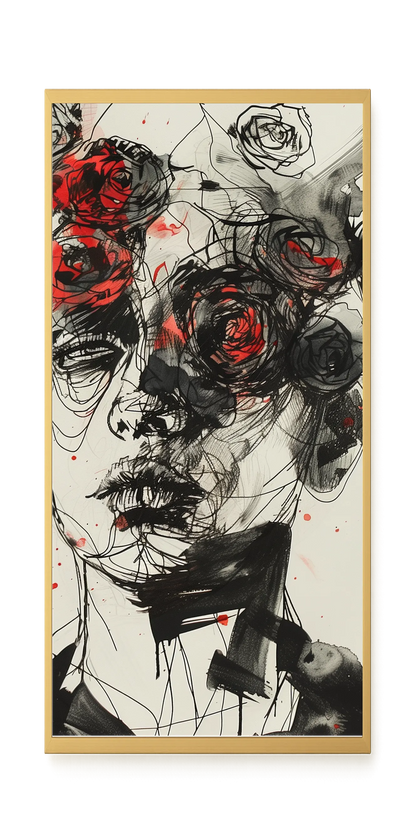 Interwoven Face Canvas Wall Art