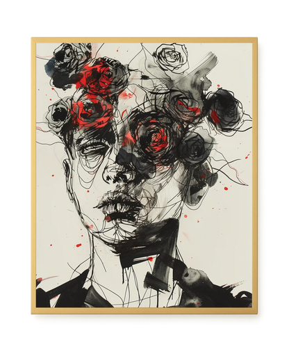 Interwoven Face Canvas Wall Art