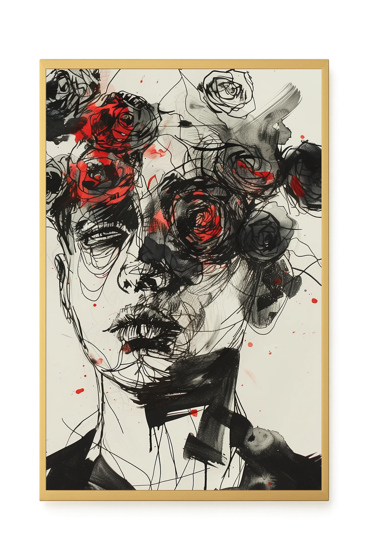 Interwoven Face Canvas Wall Art