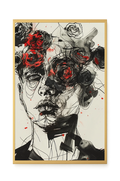Interwoven Face Canvas Wall Art