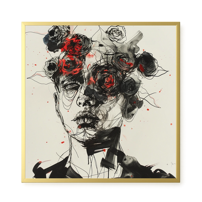 Interwoven Face Canvas Wall Art