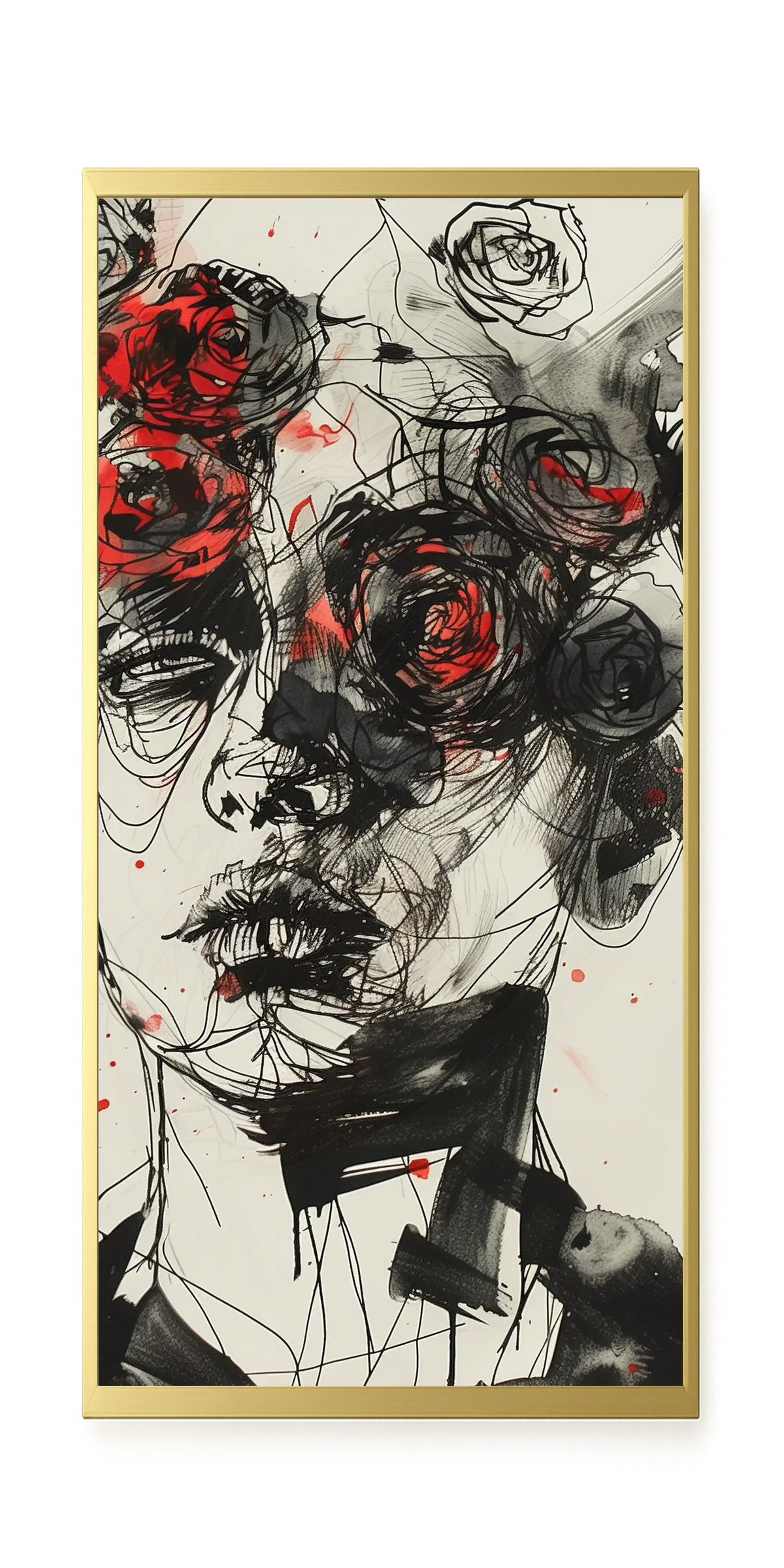 Interwoven Face Canvas Wall Art
