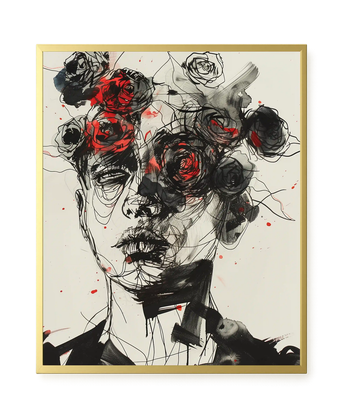 Interwoven Face Canvas Wall Art