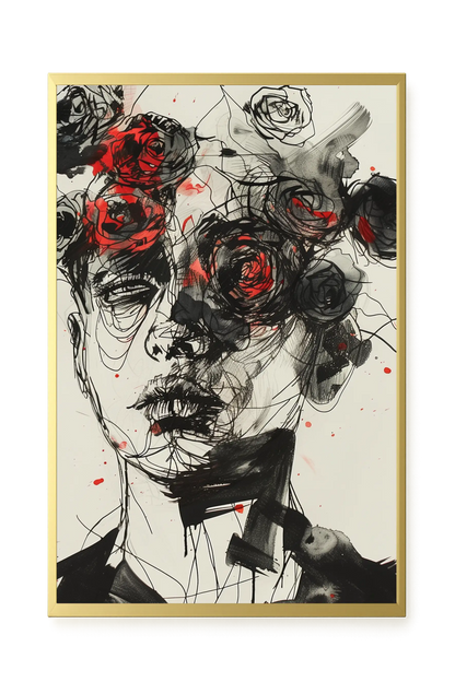 Interwoven Face Canvas Wall Art