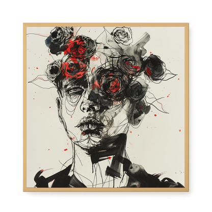 Interwoven Face Canvas Wall Art