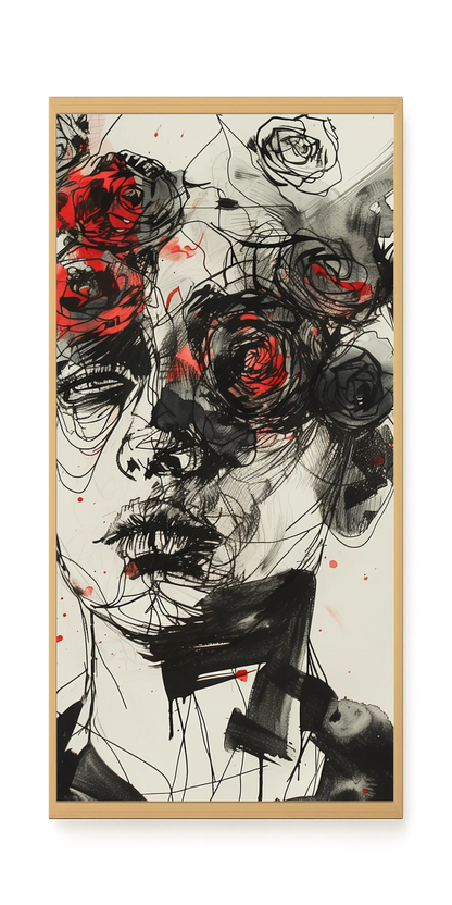 Interwoven Face Canvas Wall Art