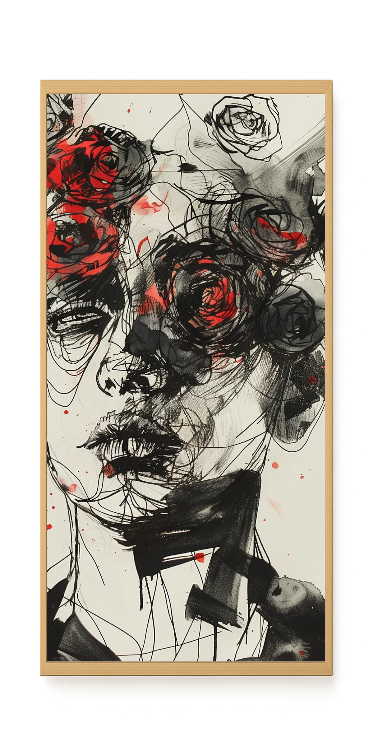 Interwoven Face Canvas Wall Art