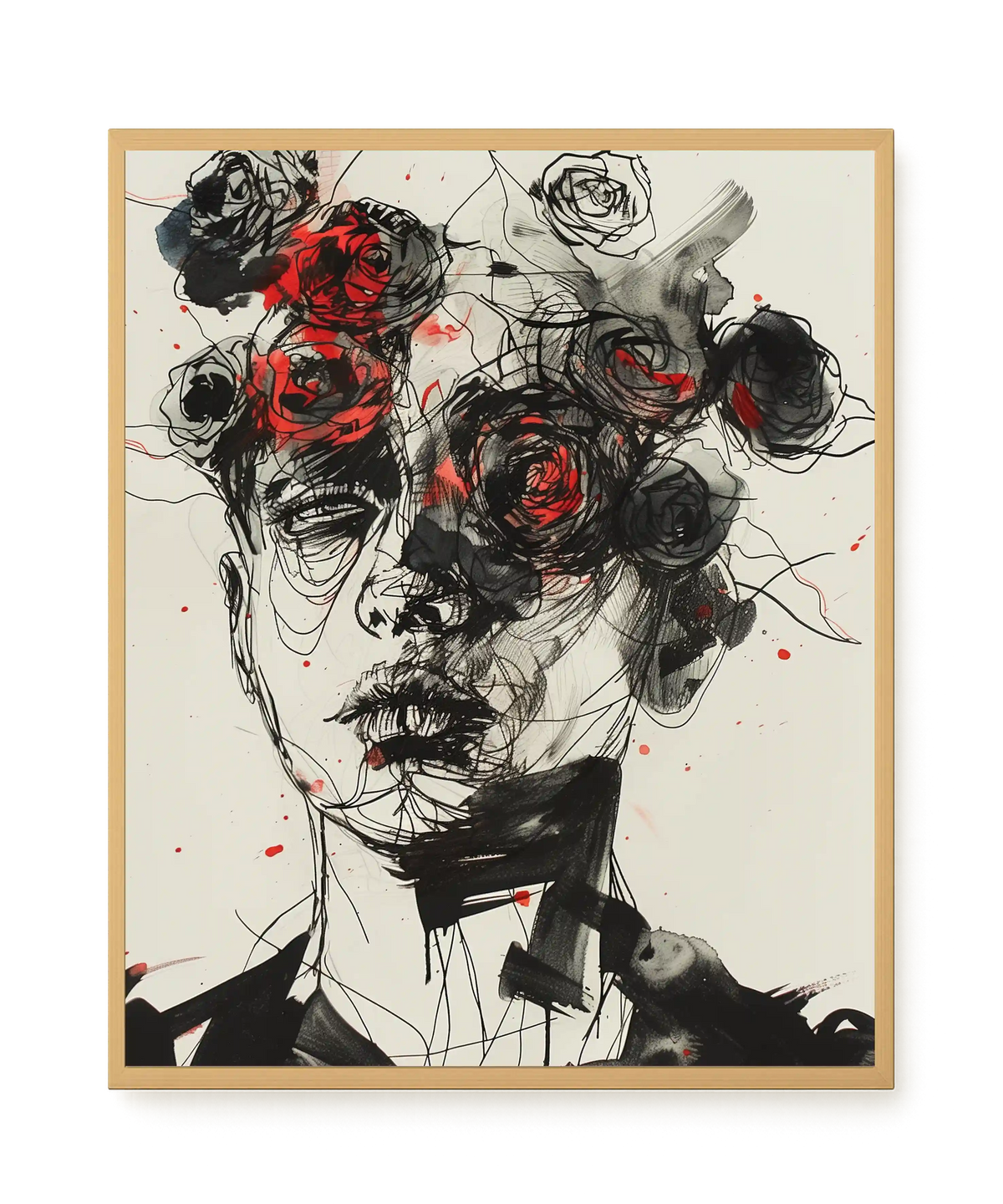 Interwoven Face Canvas Wall Art
