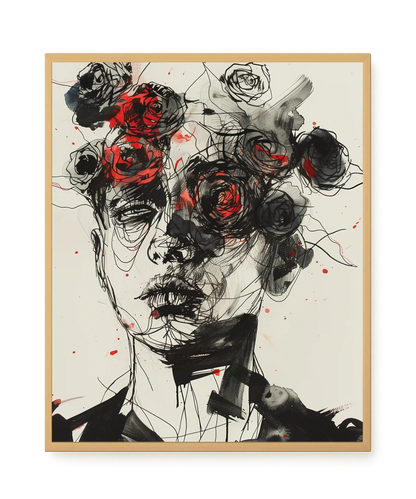 Interwoven Face Canvas Wall Art