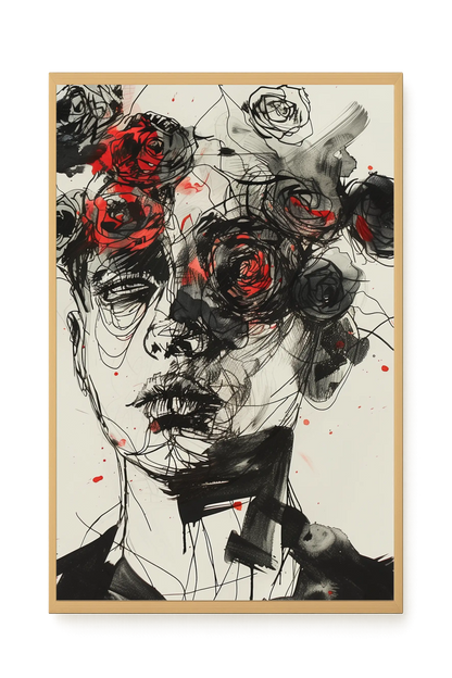 Interwoven Face Canvas Wall Art