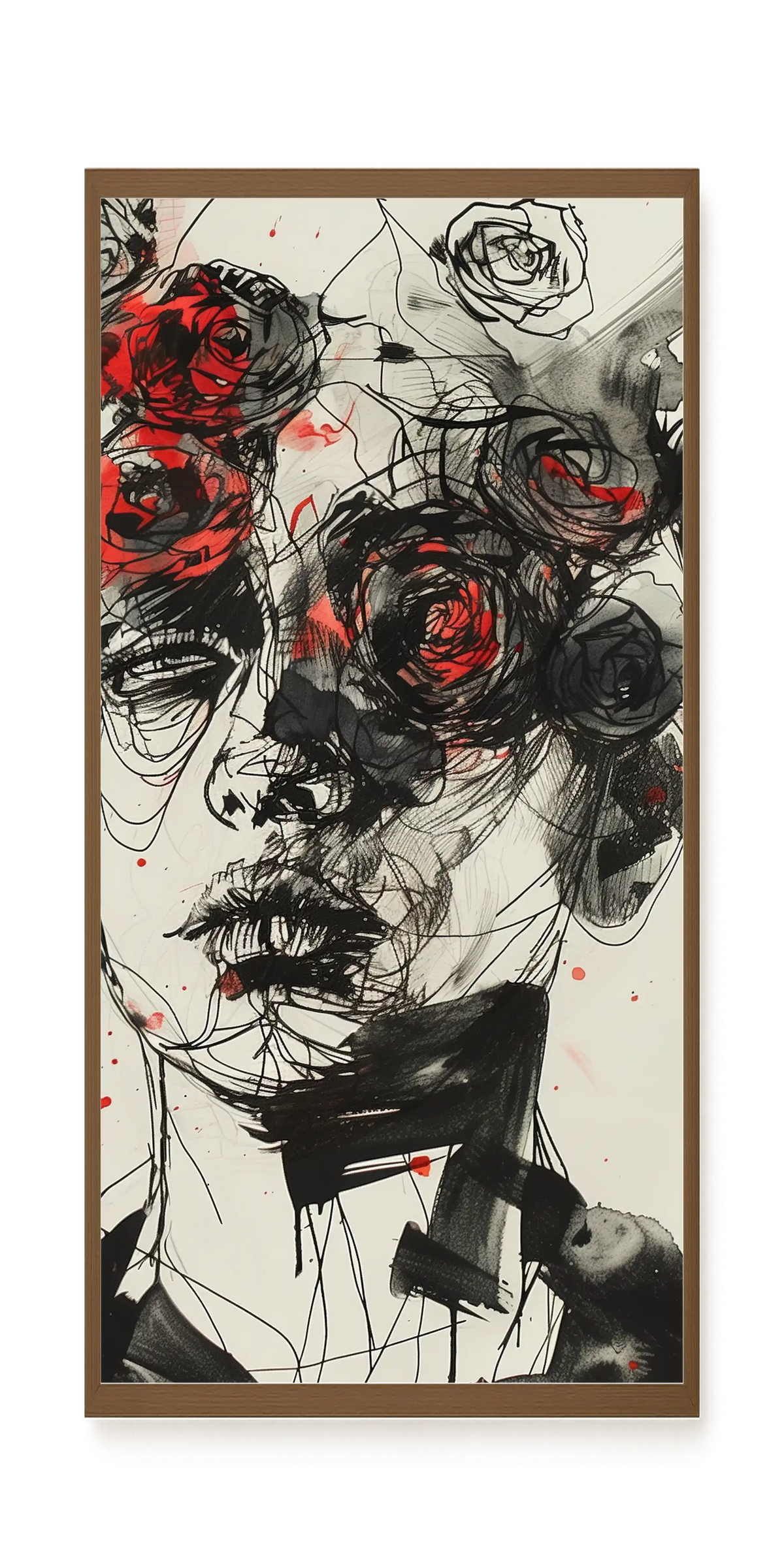 Interwoven Face Canvas Wall Art