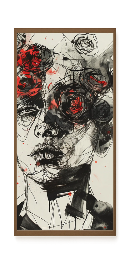 Interwoven Face Canvas Wall Art