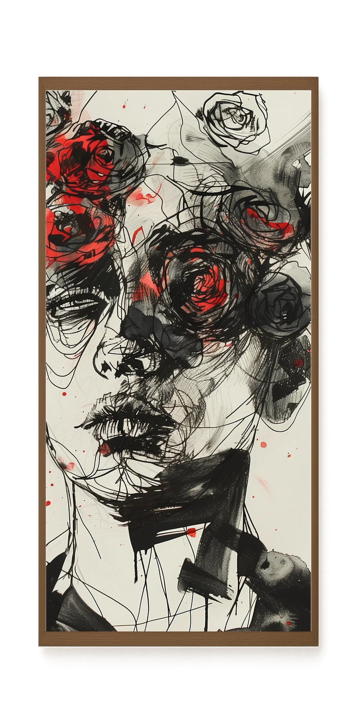 Interwoven Face Canvas Wall Art