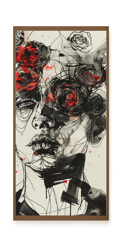 Interwoven Face Canvas Wall Art