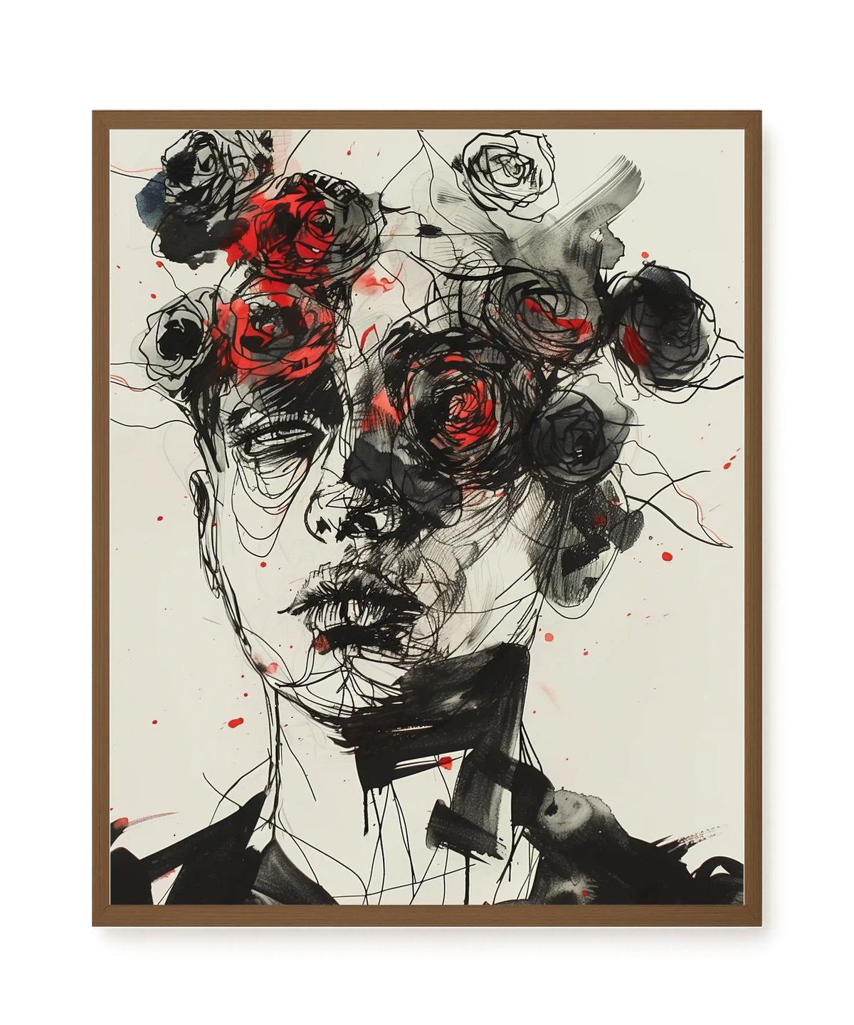 Interwoven Face Canvas Wall Art