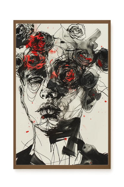 Interwoven Face Canvas Wall Art