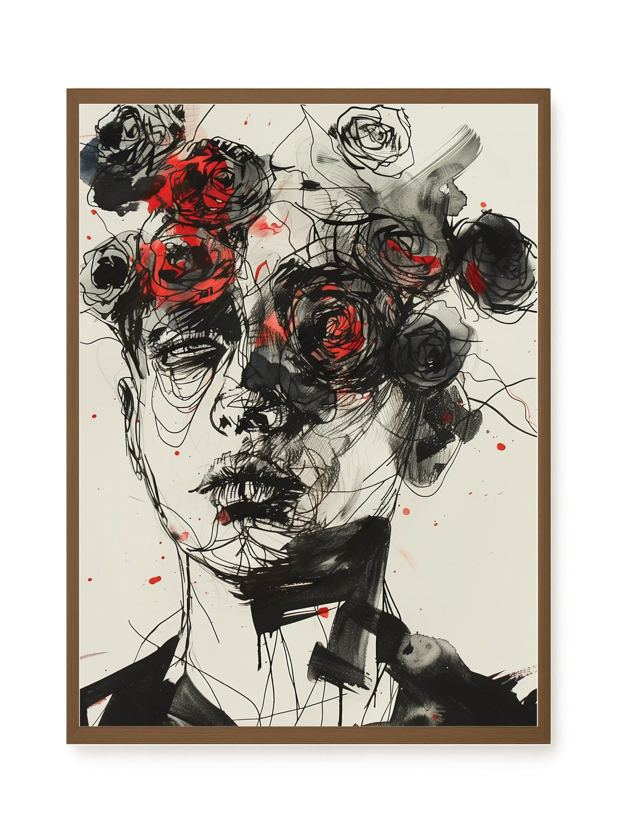 Interwoven Face Canvas Wall Art