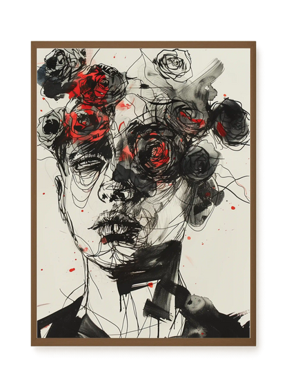 Interwoven Face Canvas Wall Art