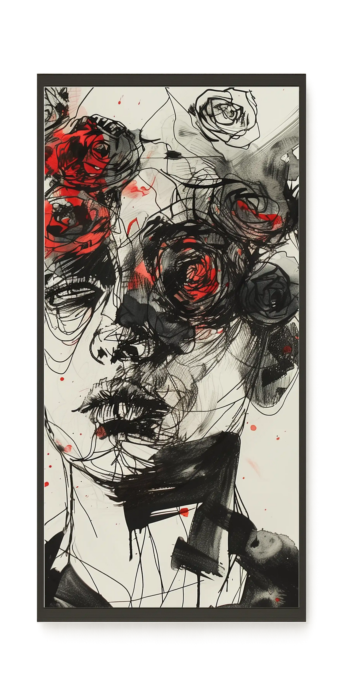 Interwoven Face Canvas Wall Art
