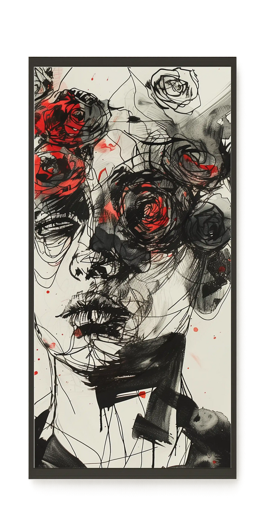 Interwoven Face Canvas Wall Art