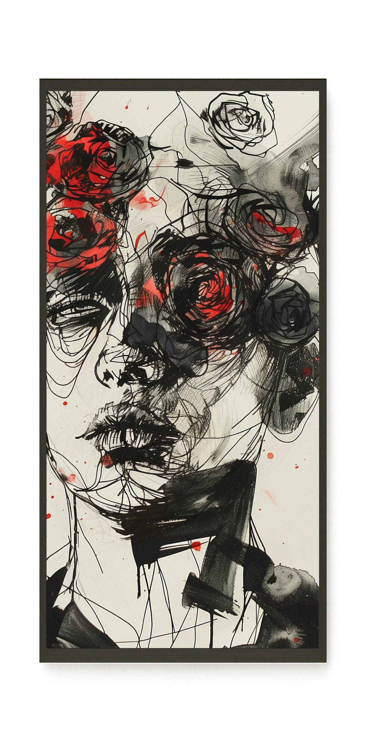 Interwoven Face Canvas Wall Art