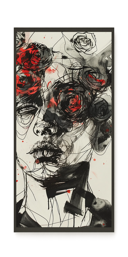Interwoven Face Canvas Wall Art