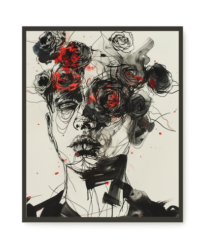 Interwoven Face Canvas Wall Art