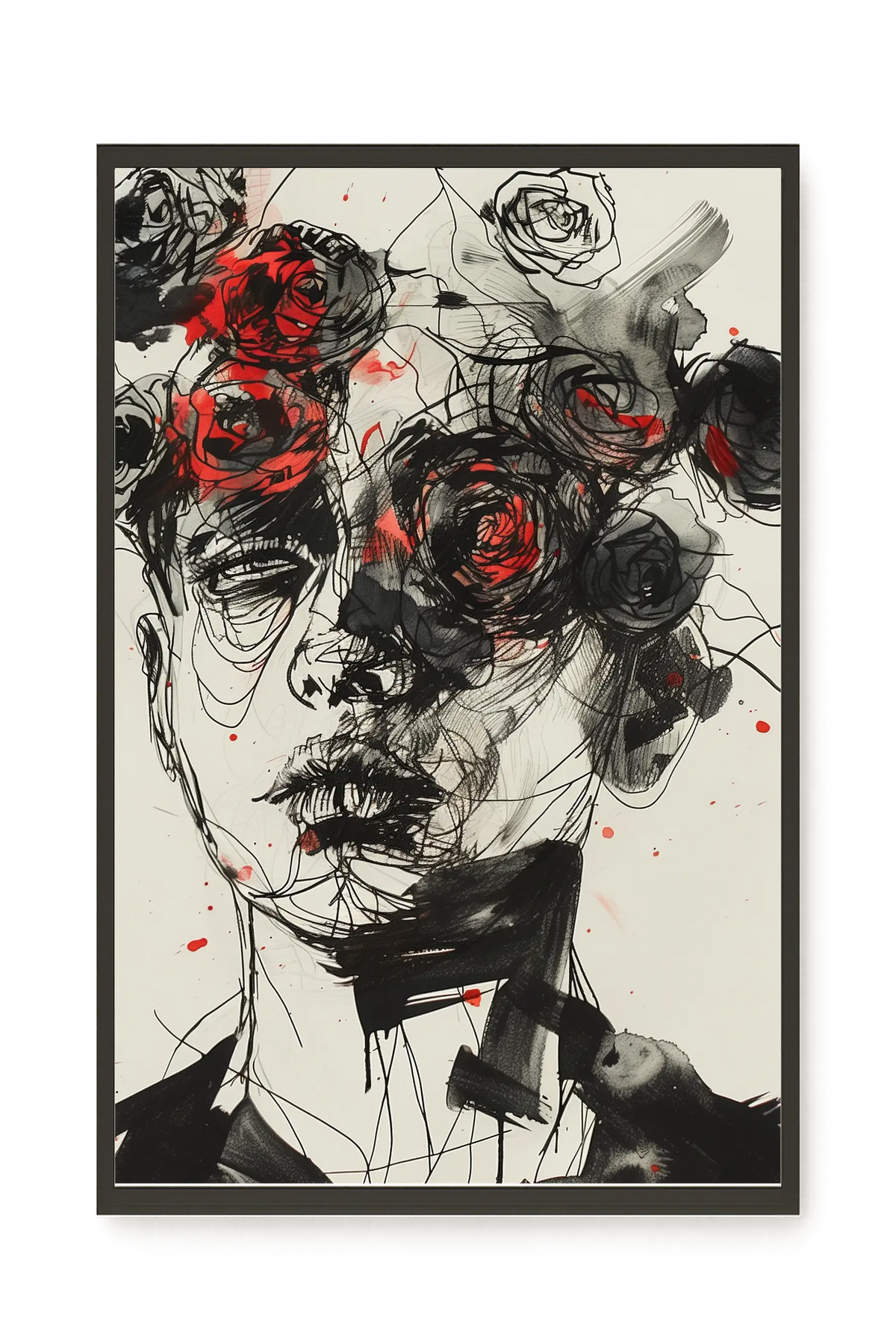 Interwoven Face Canvas Wall Art