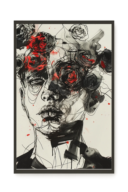 Interwoven Face Canvas Wall Art