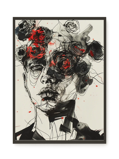 Interwoven Face Canvas Wall Art