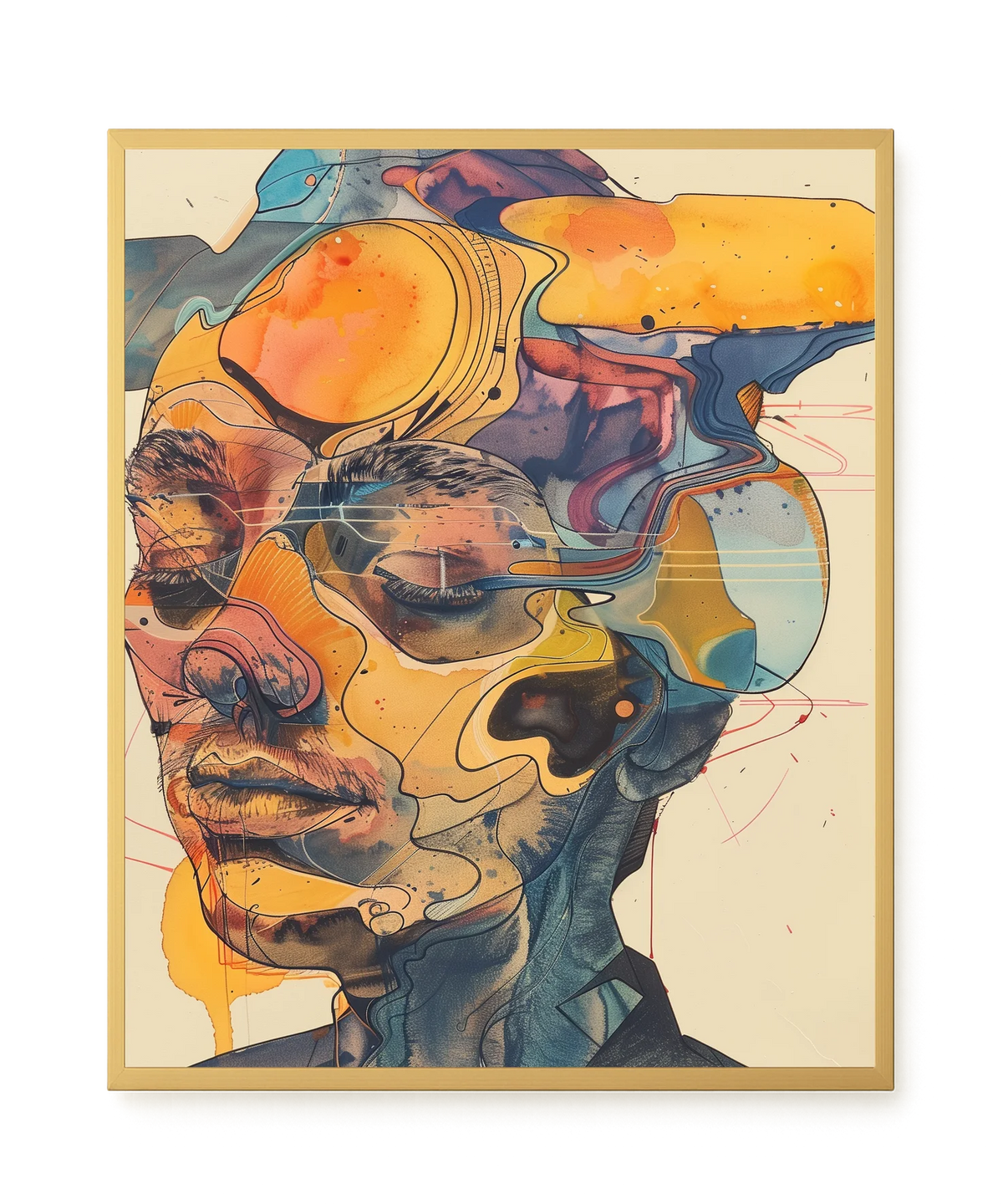 Layered Consciousness Canvas Print