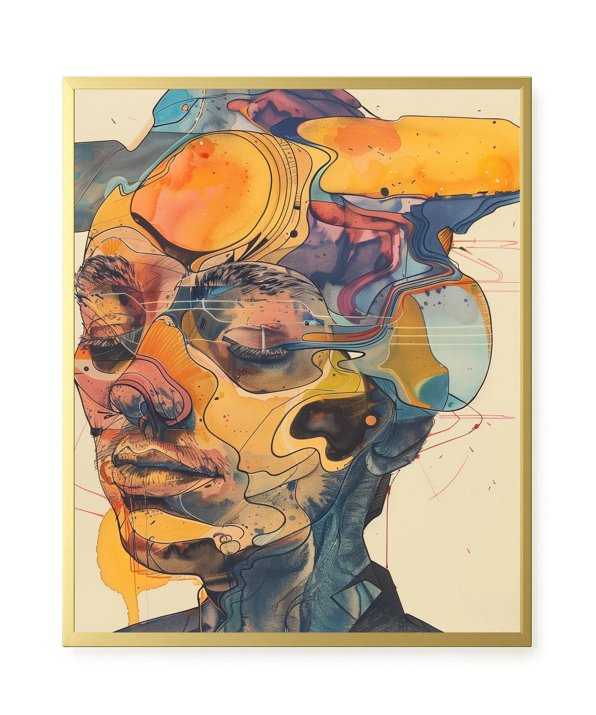 Layered Consciousness Canvas Print