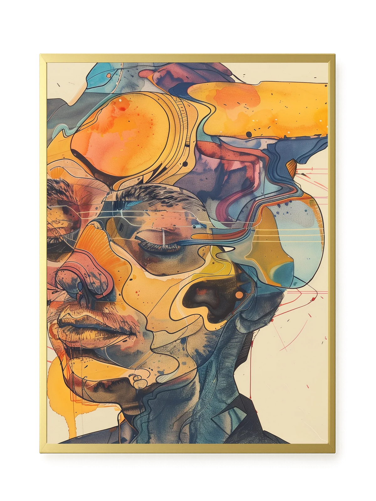 Layered Consciousness Canvas Print