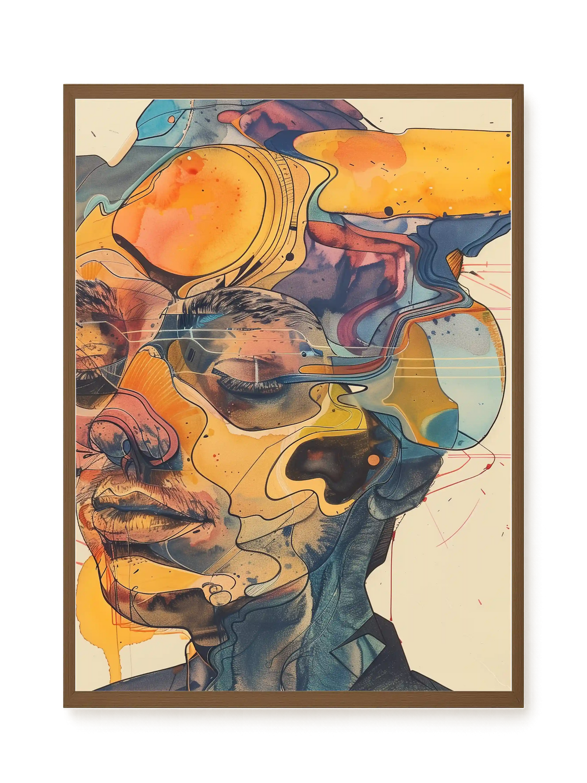 Layered Consciousness Canvas Print