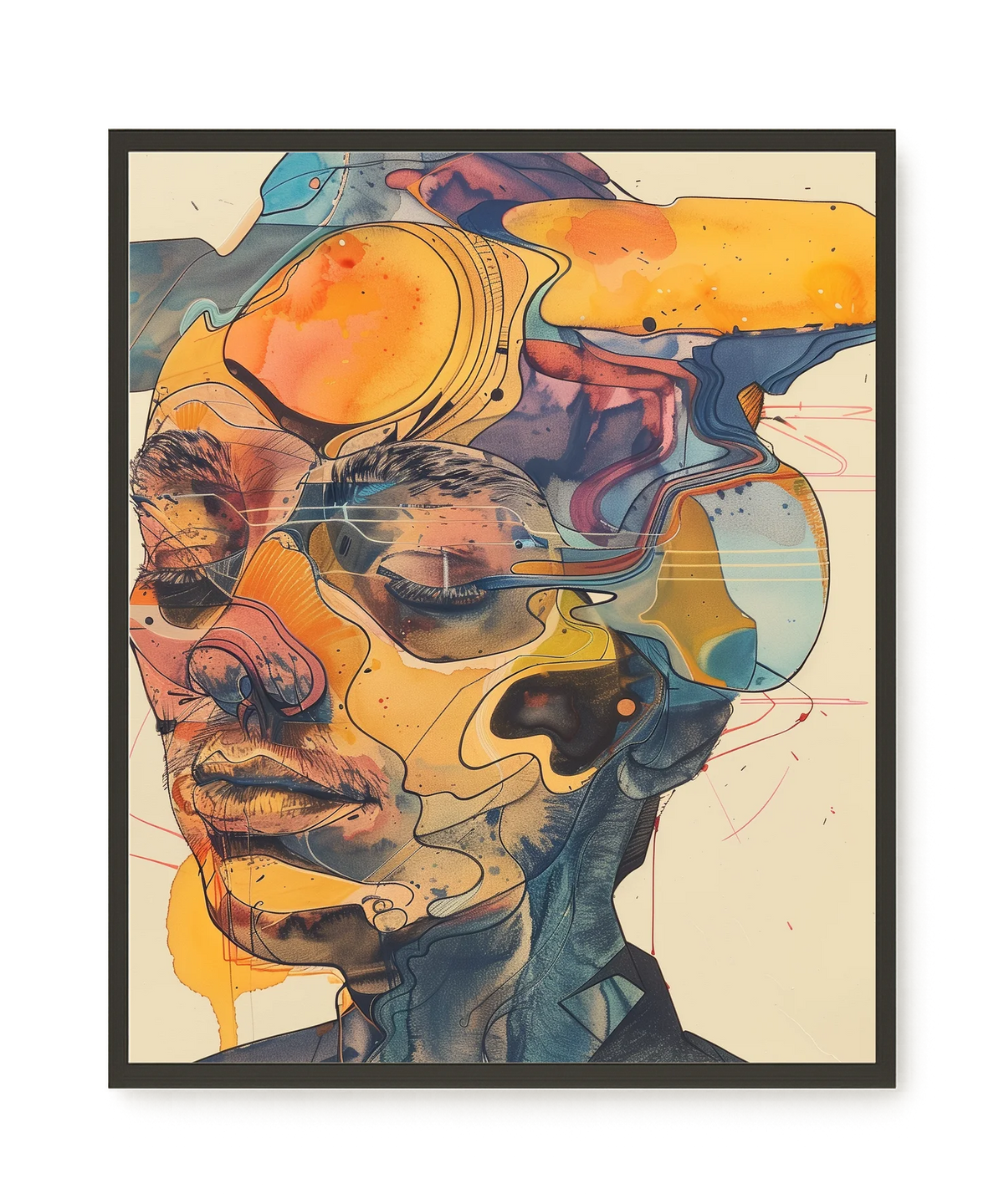 Layered Consciousness Canvas Print