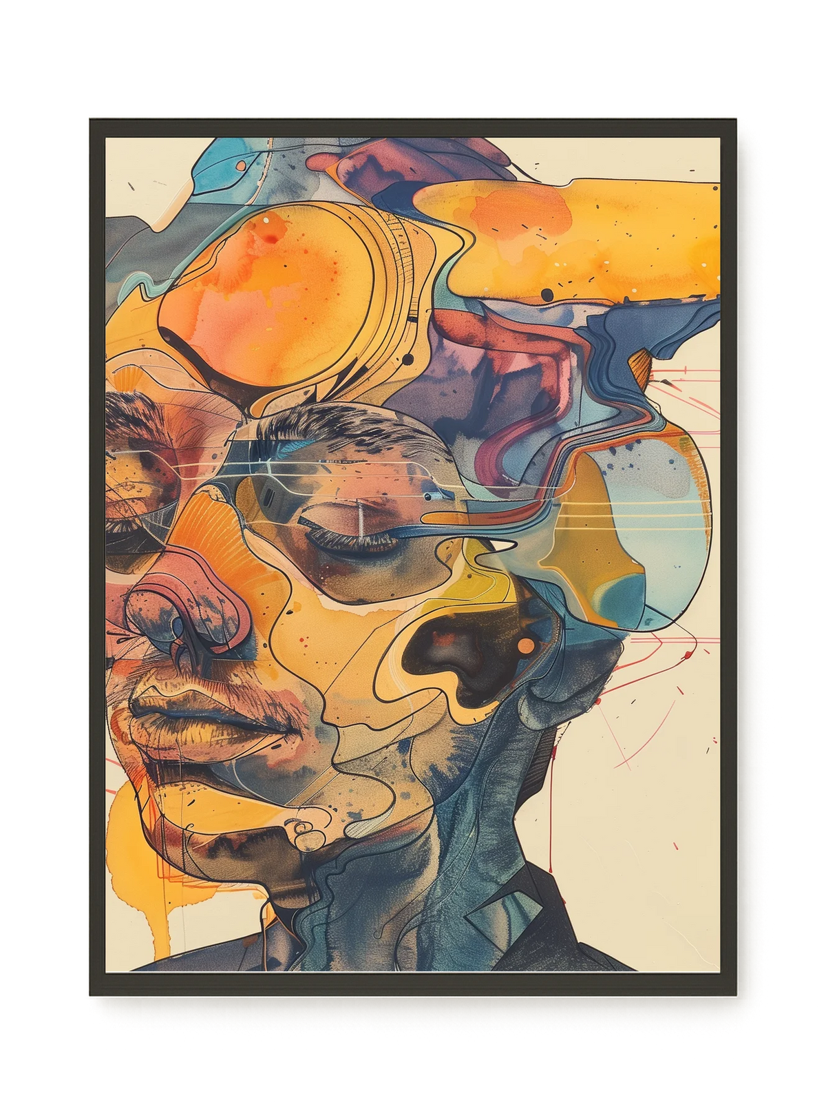 Layered Consciousness Canvas Print