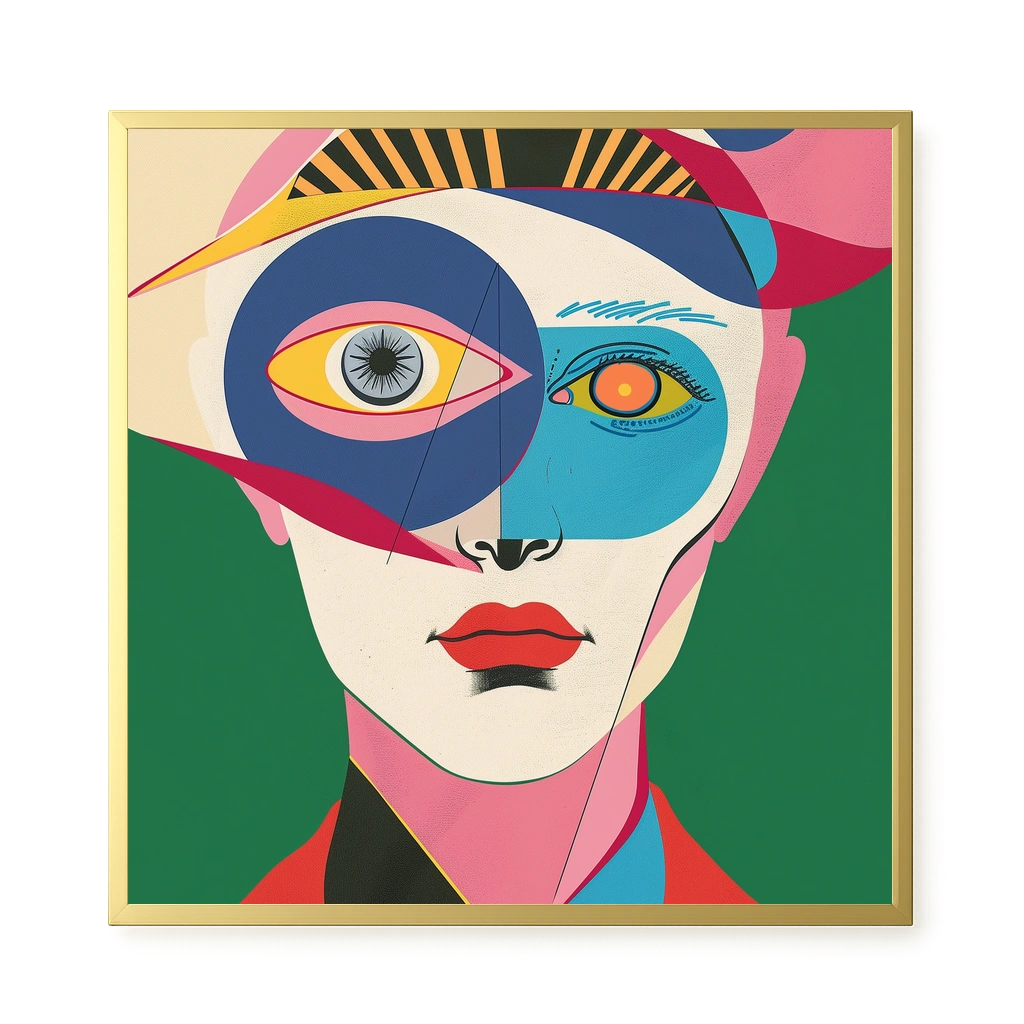 Fragmented Persona Canvas Print