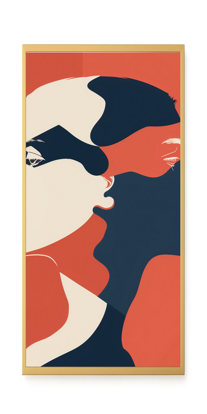 Dialogue of Shapes Canvas Print