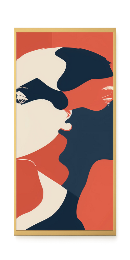 Dialogue of Shapes Canvas Print
