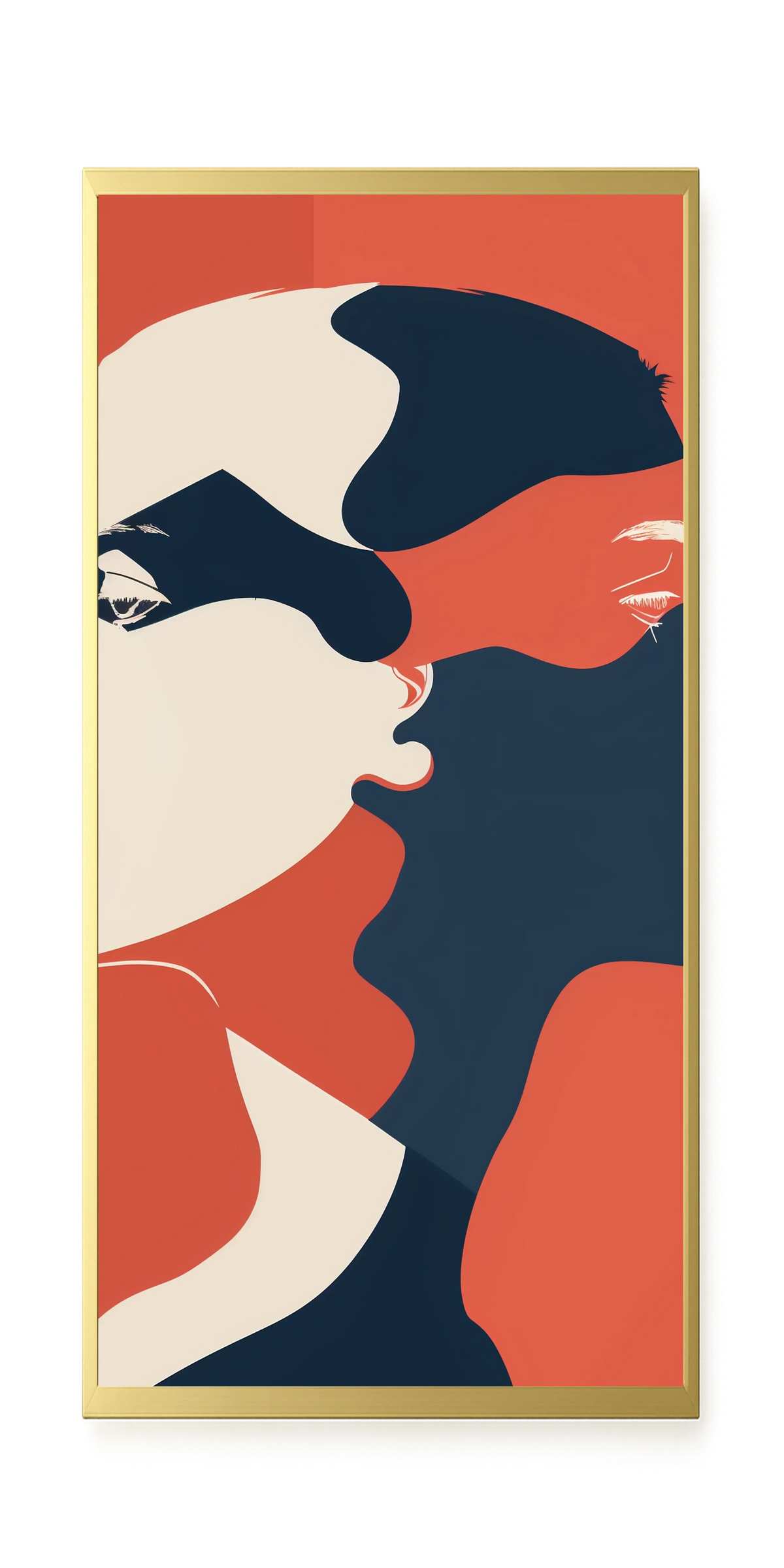 Dialogue of Shapes Canvas Print