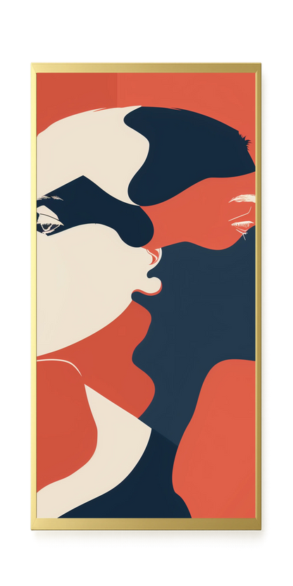 Dialogue of Shapes Canvas Print