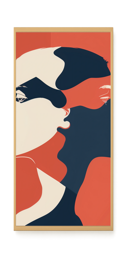 Dialogue of Shapes Canvas Print