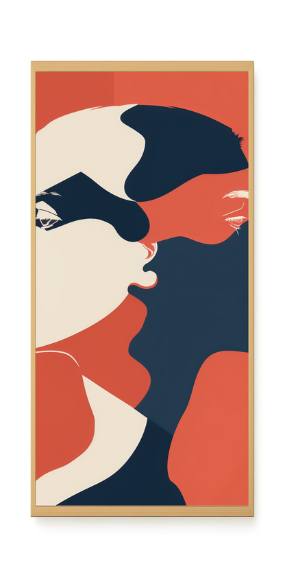 Dialogue of Shapes Canvas Print