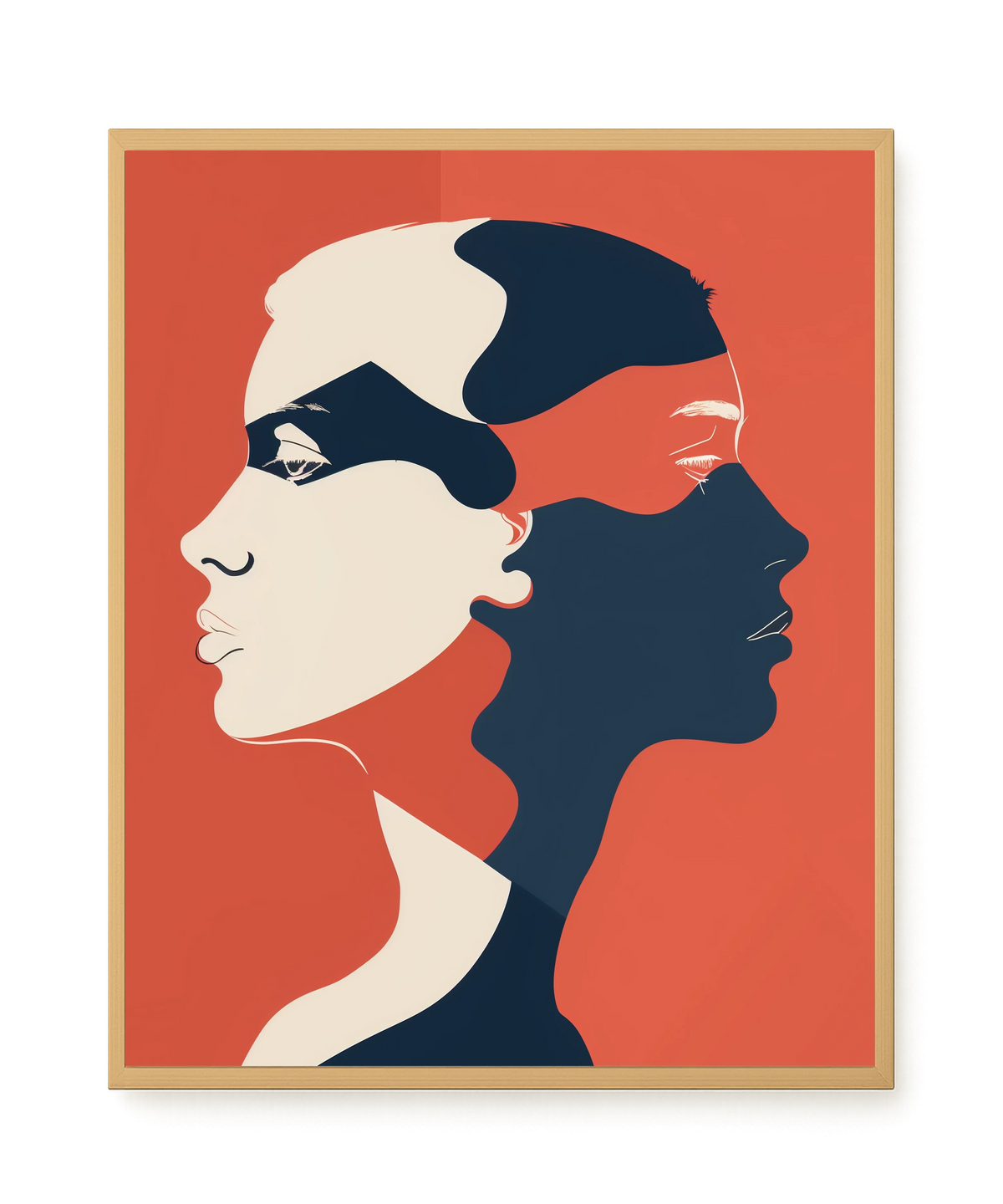 Dialogue of Shapes Canvas Print