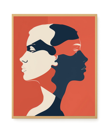 Dialogue of Shapes Canvas Print